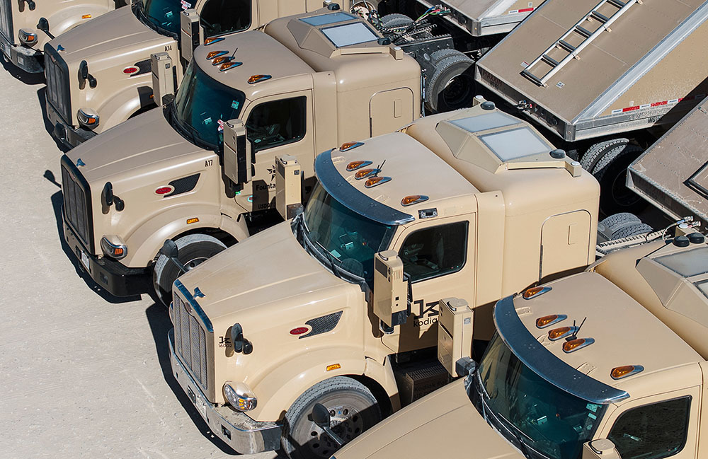 Kodiak planea escalar hardware y sensores autónomos de camiones con Bosch